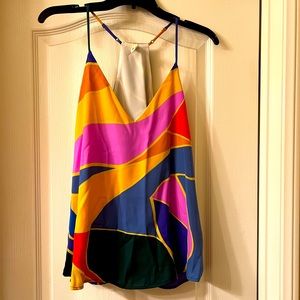Multicolored strappy top. Brand new, never worn.